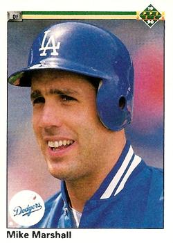 #262 Mike Marshall - Los Angeles Dodgers - 1990 Upper Deck Baseball