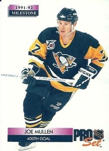 #262 Joe Mullen - Pittsburgh Penguins - 1992-93 Pro Set Hockey