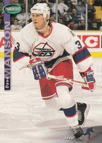 #262 Dave Manson - Winnipeg Jets - 1994-95 Parkhurst Hockey
