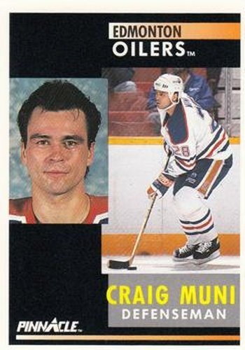 #262 Craig Muni - Edmonton Oilers - 1991-92 Pinnacle Hockey