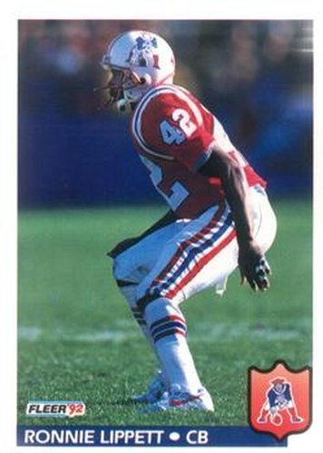 #262 Ronnie Lippett - New England Patriots - 1992 Fleer Football