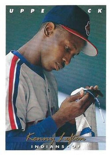 #262 Kenny Lofton - Cleveland Indians - 1993 Upper Deck Baseball