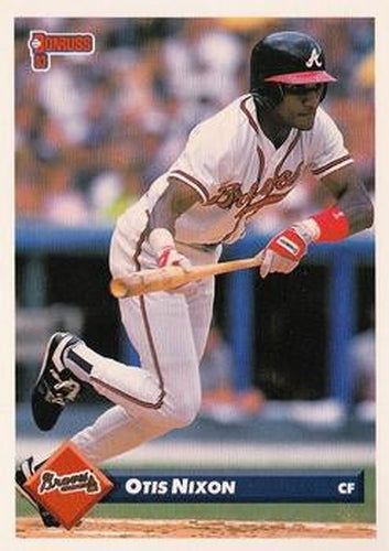 #262 Otis Nixon - Atlanta Braves - 1993 Donruss Baseball