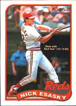 #262 Nick Esasky - Boston Red Sox - 1989 O-Pee-Chee Baseball