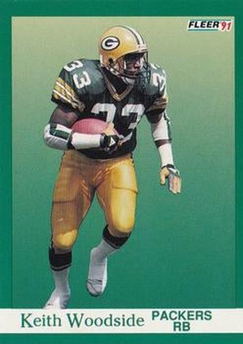 #263 Keith Woodside - Green Bay Packers - 1991 Fleer Football