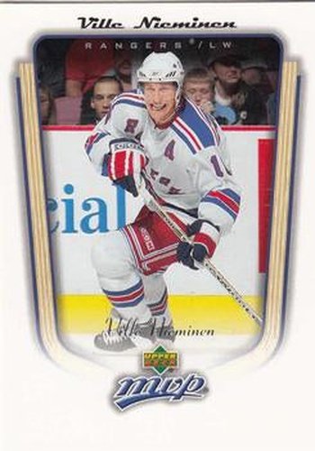 #263 Ville Nieminen - New York Rangers - 2005-06 Upper Deck MVP Hockey