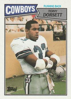 #263 Tony Dorsett - Dallas Cowboys - 1987 Topps Football