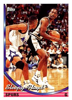 #263 Sleepy Floyd - San Antonio Spurs - 1993-94 Topps Basketball