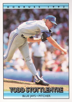 #263 Todd Stottlemyre - Toronto Blue Jays - 1992 Donruss Baseball