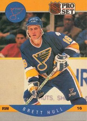 #263 Brett Hull - St. Louis Blues - 1990-91 Pro Set Hockey