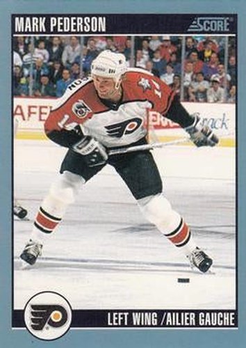 #263 Mark Pederson - Philadelphia Flyers - 1992-93 Score Canadian Hockey