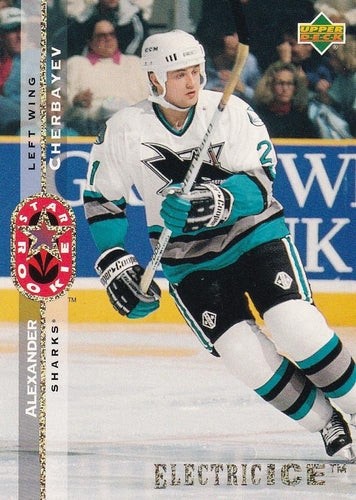 #263 Alexander Cherbayev - San Jose Sharks - 1994-95 Upper Deck Hockey - Electric Ice