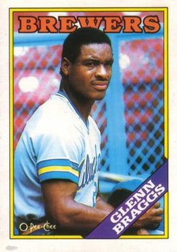 #263 Glenn Braggs - Milwaukee Brewers - 1988 O-Pee-Chee Baseball