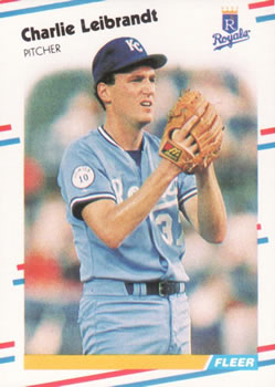 #263 Charlie Leibrandt - Kansas City Royals - 1988 Fleer Baseball