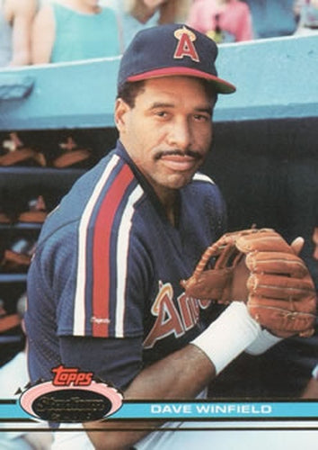 #263 Dave Winfield - California Angels - 1991 Stadium Club Baseball