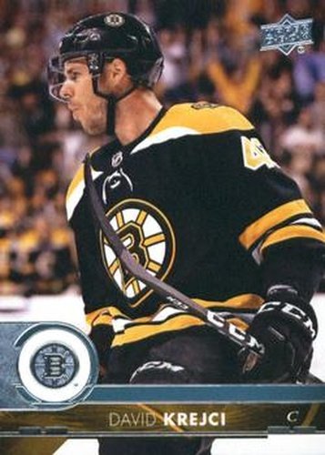 #263 David Krejci - Boston Bruins - 2017-18 Upper Deck Hockey