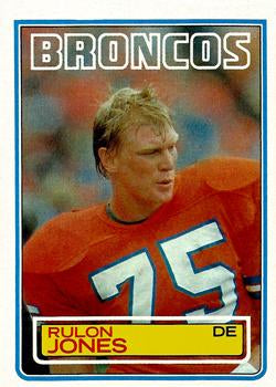#263 Rulon Jones - Denver Broncos - 1983 Topps Football