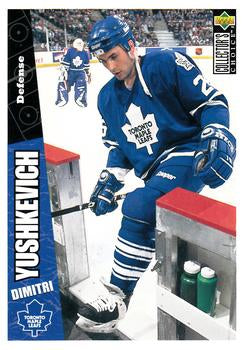 #263 Dimitri Yushkevich - Toronto Maple Leafs - 1996-97 Collector's Choice Hockey