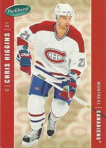 #263 Chris Higgins - Montreal Canadiens - 2005-06 Parkhurst Hockey