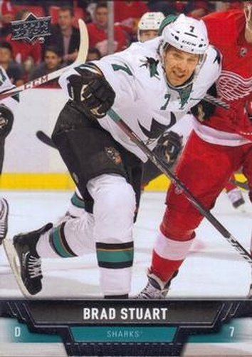 #263 Brad Stuart - San Jose Sharks - 2013-14 Upper Deck Hockey