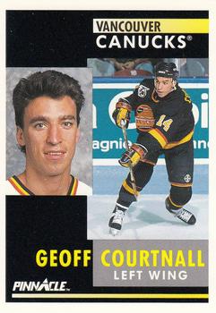 #263 Geoff Courtnall - Vancouver Canucks - 1991-92 Pinnacle Hockey