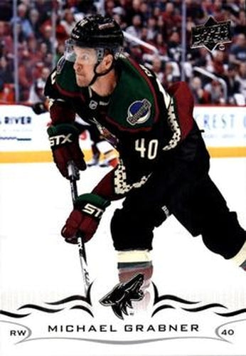 #263 Michael Grabner - Arizona Coyotes - 2018-19 Upper Deck Hockey