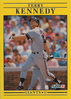 #263 Terry Kennedy - San Francisco Giants - 1991 Fleer Baseball