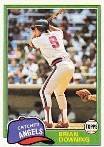 #263 Brian Downing - California Angels - 1981 Topps Baseball