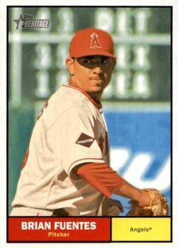 #263 Brian Fuentes - Los Angeles Angels - 2010 Topps Heritage Baseball