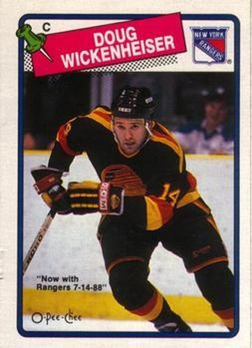 #263 Doug Wickenheiser - New York Rangers - 1988-89 O-Pee-Chee Hockey