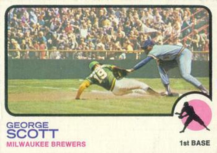 #263 George Scott - Milwaukee Brewers - 1973 Topps Baseball