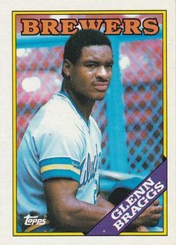 #263 Glenn Braggs - Milwaukee Brewers - 1988 Topps Baseball