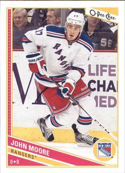 #263 John Moore - New York Rangers - 2013-14 O-Pee-Chee Hockey