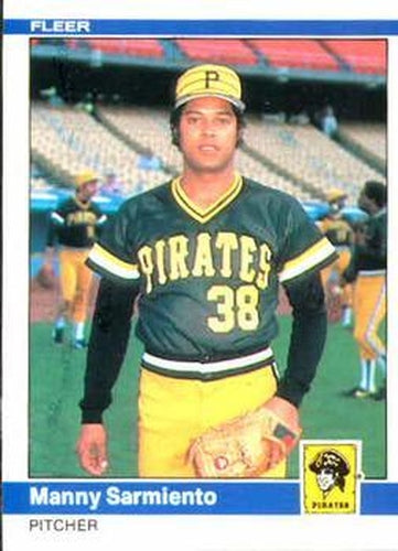 #263 Manny Sarmiento - Pittsburgh Pirates - 1984 Fleer Baseball