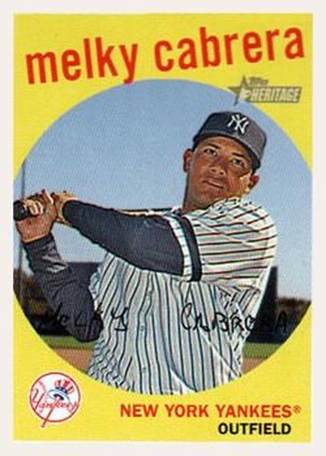 #263 Melky Cabrera - New York Yankees - 2008 Topps Heritage Baseball