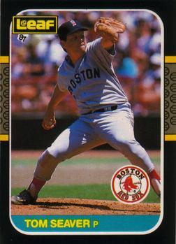 #263 Tom Seaver - Boston Red Sox - 1987 Leaf Baseball