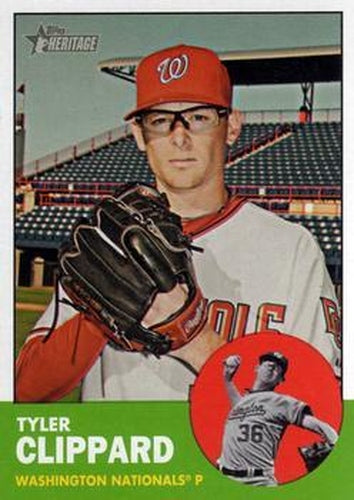 #263 Tyler Clippard - Washington Nationals - 2012 Topps Heritage Baseball