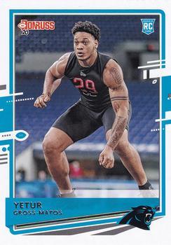 #263 Yetur Gross-Matos - Carolina Panthers - 2020 Donruss Football