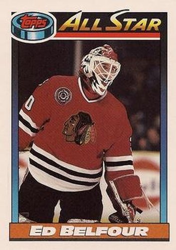 #263 Ed Belfour - Chicago Blackhawks - 1991-92 Topps Hockey