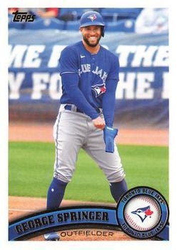 #263 George Springer - Toronto Blue Jays - 2021 Topps Archives Baseball