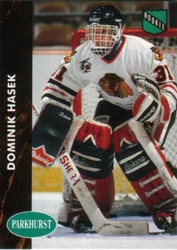#263 Dominik Hasek - Chicago Blackhawks - 1991-92 Parkhurst Hockey