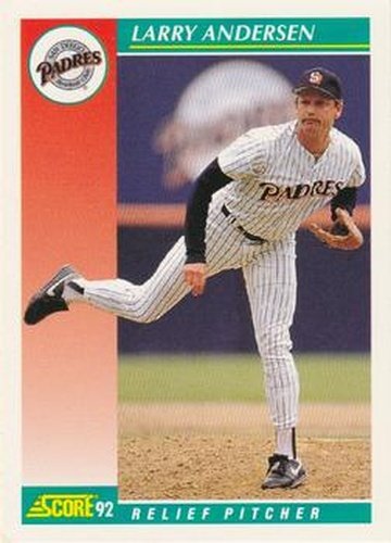 #263 Larry Andersen - San Diego Padres - 1992 Score Baseball