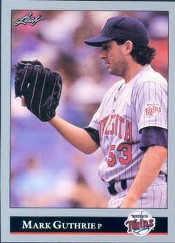 #263 Mark Guthrie - Minnesota Twins - 1992 Leaf Baseball