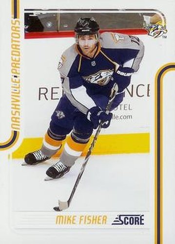 #263 Mike Fisher - Nashville Predators - 2011-12 Score Hockey