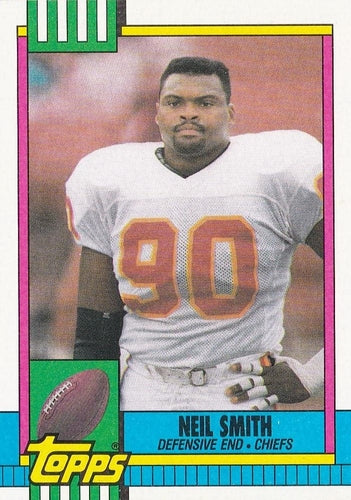 #263 Neil Smith - Kansas City Chiefs - 1990 Topps Football