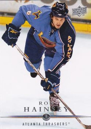 #263 Ron Hainsey - Atlanta Thrashers - 2008-09 Upper Deck Hockey