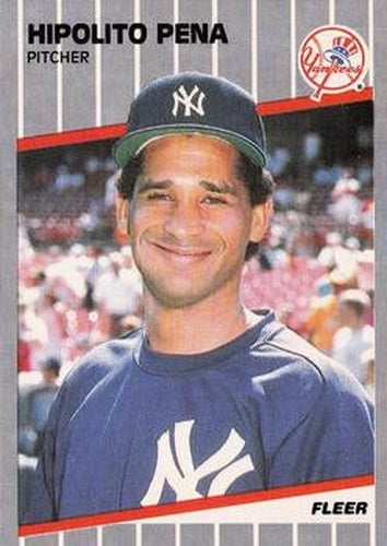 #263 Hipolito Pena - New York Yankees - 1989 Fleer Baseball