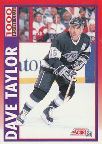 #264 Dave Taylor - Los Angeles Kings - 1991-92 Score Canadian Hockey