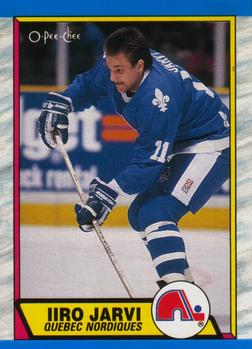 #264 Iiro Jarvi - Quebec Nordiques - 1989-90 O-Pee-Chee Hockey