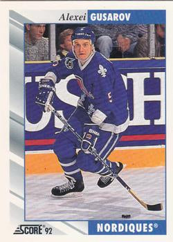 #264 Alexei Gusarov - Quebec Nordiques - 1992-93 Score USA Hockey